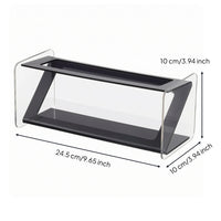Transparent Controller Control Holder Compact Controller Control Holder with Compartments Glossy Desktop Organizer Sleek for Desk