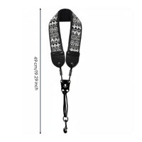 Adjustable Length Saxophone Neck Strap Metal Hook Sax Neck Sling Long-Lasting Stitching for Performance