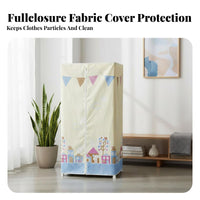 Multi-Functional versatile panel Wardrobe Easy Assembly Household Storage particle-resistantresistant Closet Organizer Partitioned Design for Students, Homeowners, Bedroom, Living Room, Kitchen, Playroom