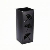 Metal Rain Gear Holder Stand Decorative Square Umbrella Stand Indoor for Entryway