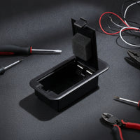 Shallow Power Holder-Profile Case with Hinged Cover Powered Guitarists, Bassists, Guitar Wiring, Bass Repair