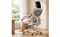 Ergonomic Office Chair Height-Adjustable Mesh Office Chair Breathable for Students, Study Room