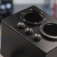 Reservoir Tank with Fittings Aluminum Fuel Reservoir Tank Alloy for Car Builders