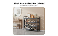 Easy Assembly Multi-Tier Shoe Rack Space-Saving Design Large Capacity Shoe Rack Stable Structure Strong Load-Bearing for Students, Apartment Dwellers, Families, Entryway, Dormitory, Hallway, Dorm Room