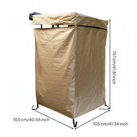 Waterproof Car Shower Tent Blackout Vehicle Shower Room LED Light Portable Bathroom Tent Foldable for Travelers, Campers, Road Journey
