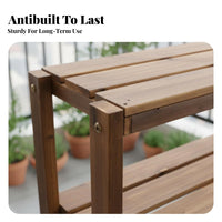 Anti Multi-Tier Planter Rack Freestanding Plant Stand Space-Saving Flower Pot Holder Simple Design for Gardeners, Apartment Dwellers, Homeowners, Balcony, Indoor, Living Room, Garden