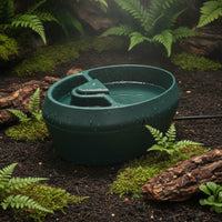 Reptile Water Dispenser Pump-Driven Reptile Water Dispenser Low-Profile Waterer for Terrarium
