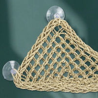 Grass Fiber Hammock for Bearded Reptile Enclosure, Bearded Reptile Hammock, Water-Resistant Elevated Basking Perch