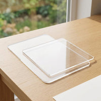 Clear Acrylic Clay Tool Base DIY Clay Rolling Board Thick Plate Rectangular Clay Pressing Plate for Polymer Clay Modeling
