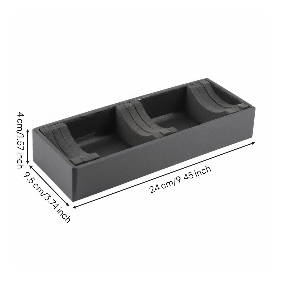 Portable Jade Bracelet Storage Tray Lightweight Slotted Bangle Display Tray Flexible Slots for Retail Stores, Trade Shows, Countertops