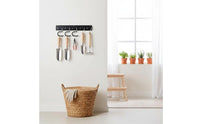Garden Tool Rack Metal Garden Tool Holder Space Saving Mop and Broom Holder