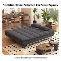 Space-Saving 2-Seater Foldable Sofa Bed Two-in-OnePurpose Design transformable Couch Easy Conversion Living Room Furniture Modern aesthetic for Apartment Dwellers, Students, Homeowners, Small Spaces, Dorm, Lounge, Home Office