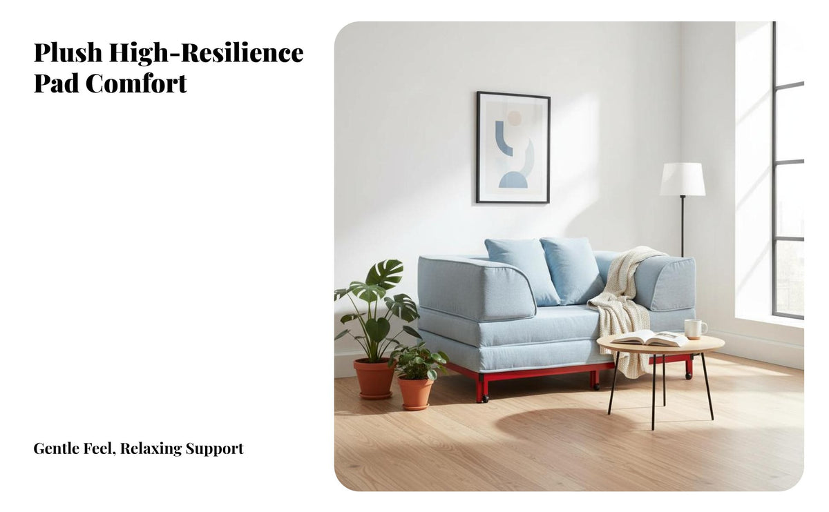 Space-Saving Pull-extension Sleeper Sofa doubleFunction Pull-extension Sleeper Loveseat cleanable Cover transformable Couch for Apartment Dwellers, Students, Homeowners, Small Spaces, Living Room, Home Office