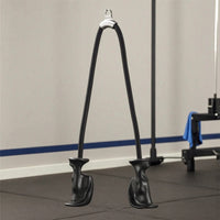 Ergonomic Cable Machine Attachment with Handles Non-Slip Tricep Rope Comfortable Tricep Pull down Rope Heavy Duty for Athletes, Strength Training
