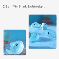 Luminous Shark Miniature Resin Sea Creature Desktop Decor