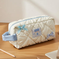 Bowknot Stationery Case Versatile Large Capacity Pencil Case Large Capacity Pen Bag for School