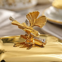 Metal Butter Dish Domed Lid Tableware Covered
