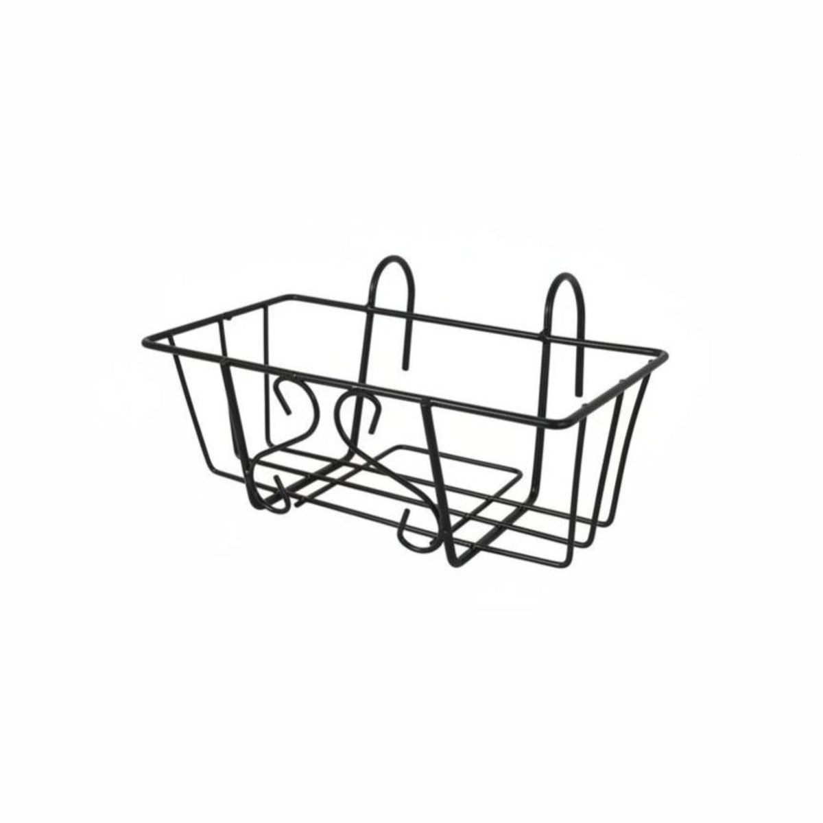 Rustresistant Railing Planter Basket Space-Saving Balcony Rack sturdyDuty Plant Display for Gardeners, Homeowners, Apartment Dwellers, Outdoor, Patio, Fence, window frame