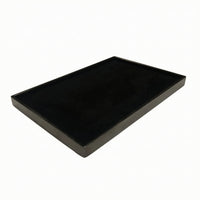 PU Jewelry Display Tray Elegant Flat Jewelry Tray Space-Saving for Dresser, Closet