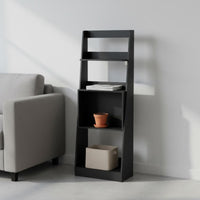 Slim Profile Vintage Design Shelving Unit Multifunctional Multi-Tier Storage Unit Sturdy Construction Freestanding Bookshelf Easy Assembly for Bedroom