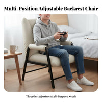 Luxuriously Soft Cushioning Adjustable Padded Lounger Multi-Purpose Foldable Cushioned Recliner Ergonomic Support Reclining Seat Space-Saving for Young Adults, Students, Home Office Workers, Indoor, Game Room, Bedroom