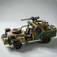 Reconnaissance Vehicle Model Roll Cage Vehicle Model Uncovered Cabin Display Base for Collectors