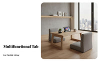 Space-Saving Foldable floor Table Japanese design Foldable floor surface Portable Floor Desk Multi-Functional for Apartment Dwellers, Families with Children, Bay alcove, Small Spaces, Dorm Room, Home Office