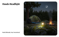 metal-gripping Utility Light Rechargeable clamp-on Light Hands Use Portable Lighting for Campers, Mechanics, Nighttime Tasks, Camping, Workshop