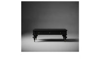 Coffee Table with Drawers Solid Wood Oak Coffee Table Vintage for Living Room