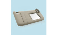 Beige Sun Visor with Mirror OEM-Style Automotive Sun Visor Replacement Padded for Car Owners, DIY Mechanics