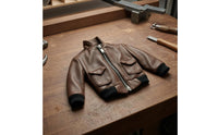 1/6 Scale Pilot Jacket Front Zipper 1/6 Scale Jacket Flap Pockets