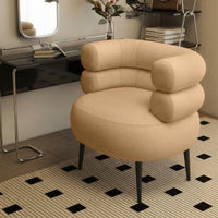 Shell rear Vanity Chair Light Luxury aesthetic Upholstered Stool Supportive rearrest dense Foam padding for Home Decorators