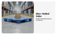 Pallet Dampness-Resistant Nine-Leg Pallet High Load Capacity Heavy Duty Skid for Logistics Personnel, Factory Workers, Storage