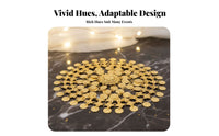 Metal Disc Tassel Head Chain Focal Point Piece Metal Disc Headpiece Ethnic Design Vintage Tassel Hair Jewelry for Women, Dancers, Festivals
