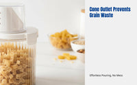 Food Grade Airtight Storage Container, Round Cereal Dispenser, Moisture-Resistant Kitchen Flour Rice Bin, Multi-Purpose