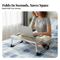 Multi-Functional Foldable Laptop Table Lightweight Lap Desk Erfor travelnomic Design Bed Tray Non-Slip Legs for Students, distant Workers, Adults, Dorm Room, Home Office, Floor, Outdoor