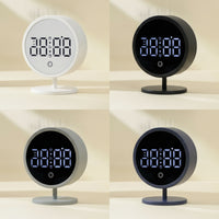 A and C-Powered Digital Alarm Clock Slim Digital Clock with Stand Easy to Read Minimalist for Students, Nightstand