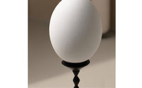 Egg Ornament with Stand Modern Resin Egg Sculpture Artistic for Entryway