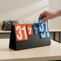 Multi-Game Scoreboard Waterproof Manual Flip Scoreboard Double-Sided Sports Gear for Coaches, Referees, Basketball, Competition, Football