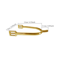 Alloy Spur Polished Equestrian Spur Horse Boot Spurs Equestrian Equipment Smooth for Equestrians, Horseback Riding, Training