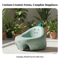 Spinal Support Inflatable infant Sofa Anti-Fall Design Sit-up Training Chair Easy to Clean Infant Floor Seat Portable for Infants, Toddlers, Parents, Indoors, Living Room, play period, Feeding Time