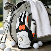Grip Training Golf Glove Close-Fitting Golf Glove with Textured Grip Elasticated Wrist for Golfers, Beginners, Swing Alignment