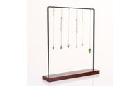 Necklace Display Stand Space Saving Pendant Display Holder Minimalist Design Jewelry Hanging Rack for Dressing Table