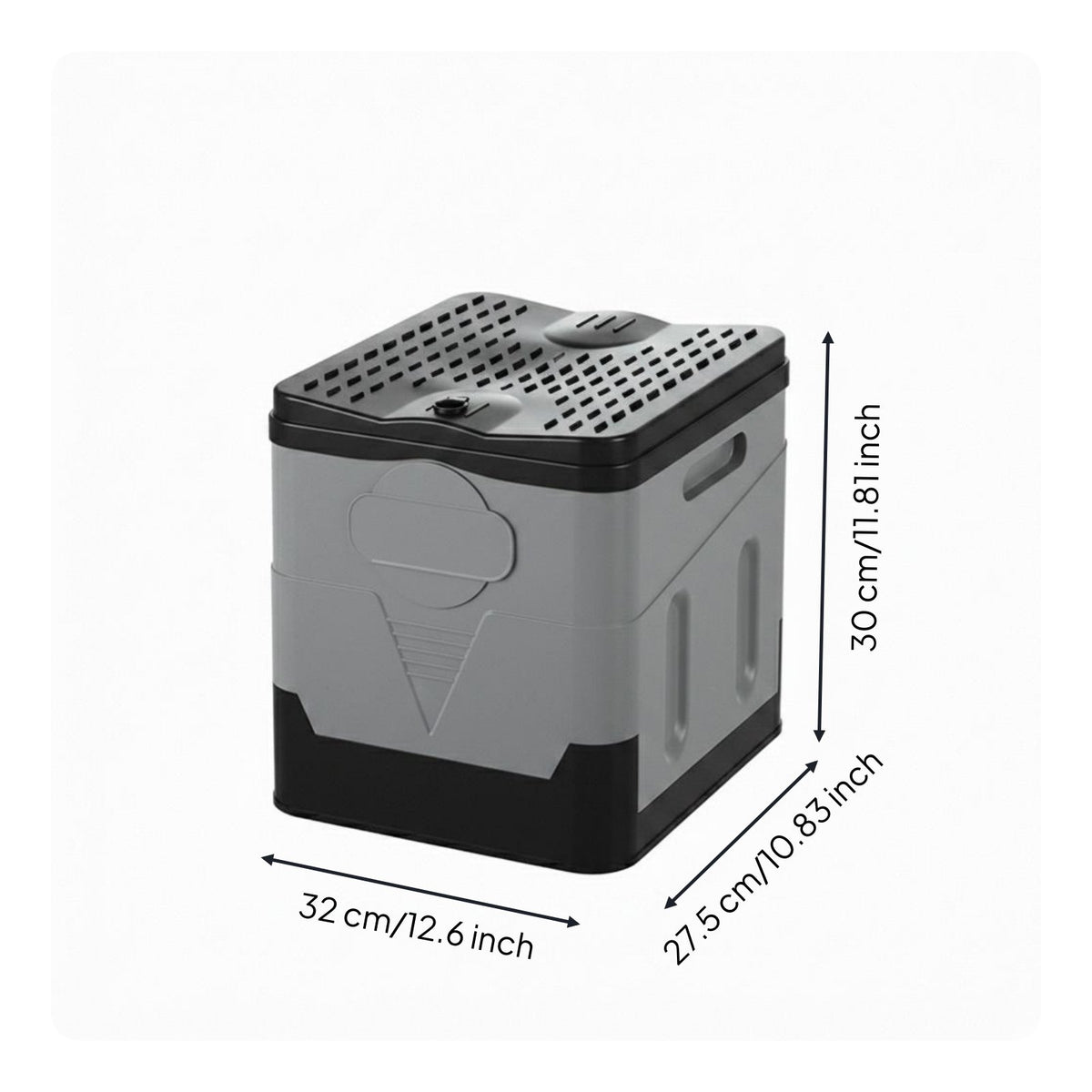 Odor Sealing Portable Folding Toilet Thickened Design Foldable Camping Toilet for Road Trip