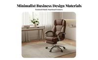 Reclining Function Highspine managerial Chair Padded pad Office Furniture Adjustable Height rotate Seat Ergonomic Design for managerials, Adults, Students, Conference Room, Workstation