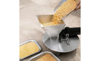 Metal Pulverizer Base with Screens Thickened Angle Grinder Conversion Base Heavy-Duty Grain Mill Attachment Sturdy for Homesteaders, Farmers, Home Farm, Workshop