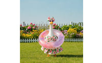 Lawn Goose Decoration Outfit Tropical Goose Dress with Swim Circle Bright