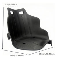 Black Go-Kart Seat Long-Lasting Single Go Kart Seat Rigid Lightweight for Children