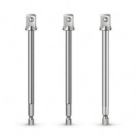 3 Pieces Hex Shank Extension Adapter Long Hardware Secured Fit for Diyers