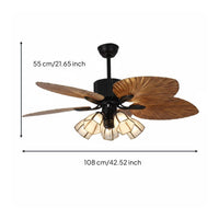 Vintage Overhead Fan Light Unified Design Overhead Fan Light 5 Vanes